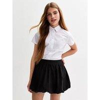 New Look 915 Puffball Hem School Skirt - Black