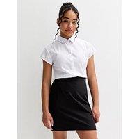 New Look 915 Girls Adjustable Waist School Skirt - Black