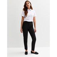 New Look 915 Girls Folded Leg School Trousers - Black