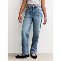 New Look 915 Girls Baggy Leg Jeans - Blue