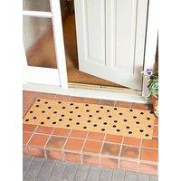 Arthouse Astley Printed Totally Dotty Natural 40 X 120Cm Doormat