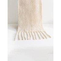 New Look Cream Brushed Fringed Edge Heavyweight Scarf