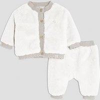 River Island Baby Girls Fur Bomber Set - Grey