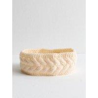 New Look Cream Cable Knit Headband