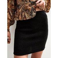 New Look Corduroy Tube Mini Skirt - Black