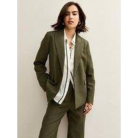 New Look Single Breasted Blazer Jacket - Khaki