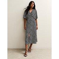 New Look Batwing Sleeve Midi Dress - Print