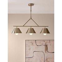 The Very Collection 3 Light Metal Conical Shade Bar