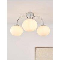 The Very Collection Frosted Sculptural Semi-Flush