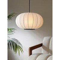 The Very Collection White Fabric Pendant