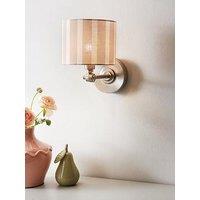 The Very Collection Rechargeable Wall Light With Striped Shade