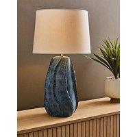 The Very Collection Blue Wave Ceramic Table Lamp