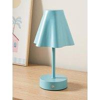 The Very Collection Rechargeable Table Lamp With Fluted Shade