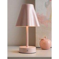 The Very Collection Rechargeable Table Lamp With Fluted Shade