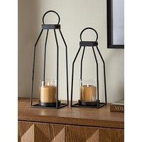 The Very Collection Set Of 2 Metal Lanterns