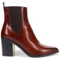 Jones Bootmaker Kalamata Heeled Chelsea Boot - Brown