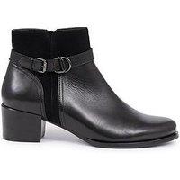 Jones Bootmaker Sarina Leather Ankle Boot - Black