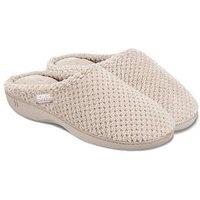 Totes Isotoner Isotoner Ladies Popcorn Terry Mule Slippers - Oat