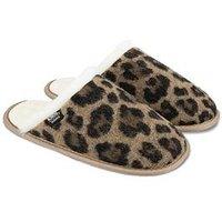 Totes Isotoner Isotoner Ladies Animal Fur Mule - Animal Print