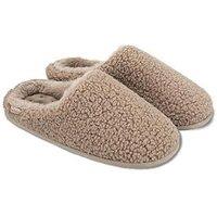 Totes Isotoner Isotoner Ladies Borg Boot With Cuff Detail - Cream