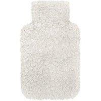 Totes Toasties Ladies Textured Faux Fur Hot Water Bottle - Grey