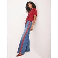 Mint Velvet Burgundy Satin Tie Neck Blouse