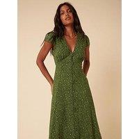 Nobodys Child Ditsy Floral Avery Midi Dress - Green