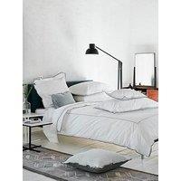 Designers Guild Astor 100% Cotton Quilt Set Silver & Slate