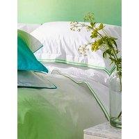 Designers Guild Astor 100% Cotton Flat Sheet Emerald Green