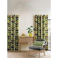 Orla Kiely Multi Stem Lined Eyelet Curtains 100% Cotton
