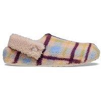 Crocs Classic Cozzzy Plaid Slippers - Pink