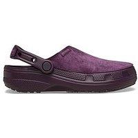 Crocs Classic Crafted Velvet Clog - Plush Plum Purple