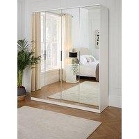 Very Home Palma Mirror 4 Door Wardrobe