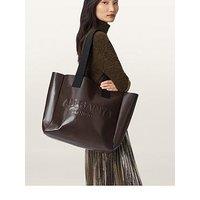 Allsaints Izzy Leather Tote Bag - Dark Brown