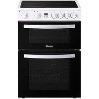 Swan Sx16730W 60Cm Electric Double Oven Ceramic Hob Cooker - White