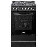 Swan Sx16710B 50Cm Electric Solid Plate Cooker - Black
