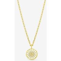 Inicio 14K Gold Plated Celestial Charm Chain Necklace