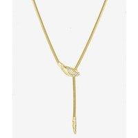 Inicio 14K Gold Plated And Crystal Snake Necklace