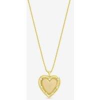 Inicio 14K Gold Plated Textured Heart Charm Pendant