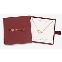 Jon Richard 18K Gold Plate Bow Pendant - Gift Box