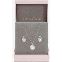 Jon Richard Gold Plated And Cubic Zirconia Pearl Halo Box Set - Gift Box