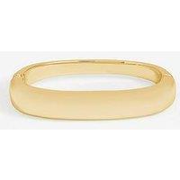 Jon Richard Gold Plated Polished Rectangular Bangle