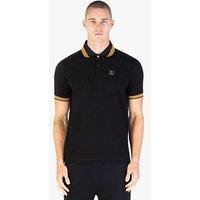 Luke 1977 Makait Tipped Short Sleeve Polo - Black