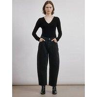Albaray Barrel Leg Jeans - Black