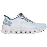 Skechers Glide-Step Pro Pure Motion Bungee Lace Slip-Ins Trainer - Blue Mesh