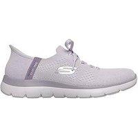 Skechers Summits New Daily Fixed Lace Slip-Ins Trainer - Lavender Knit