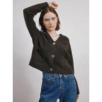 Albaray Cosy Relaxed Cardigan - Brown