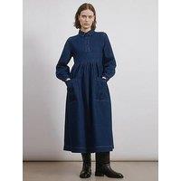 Albaray Denim Placket Midi Dress