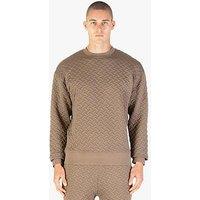 Luke 1977 Torridon Textured Sweatshirt - Brown
