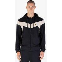 Luke 1977 Baldur Colour Block Hoodie - Black